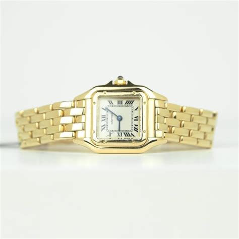 second hand gold cartier watch|pre owned cartier panthere watches.